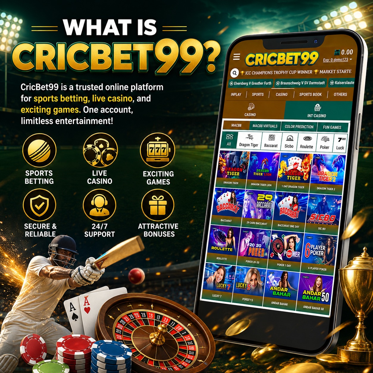 CricBet99 platform overview